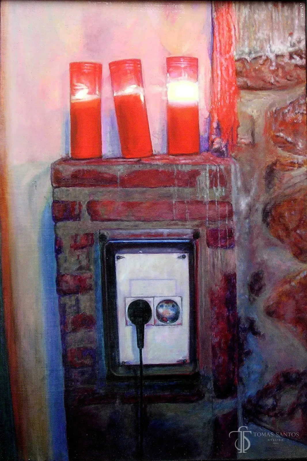 Ayer, hoy y mañana, pintura de Tomás Santos.